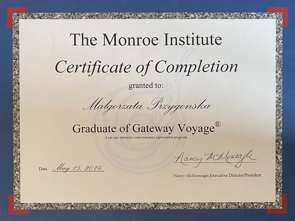 Graduade of gateway Voyage - Małgorzata Przygońska